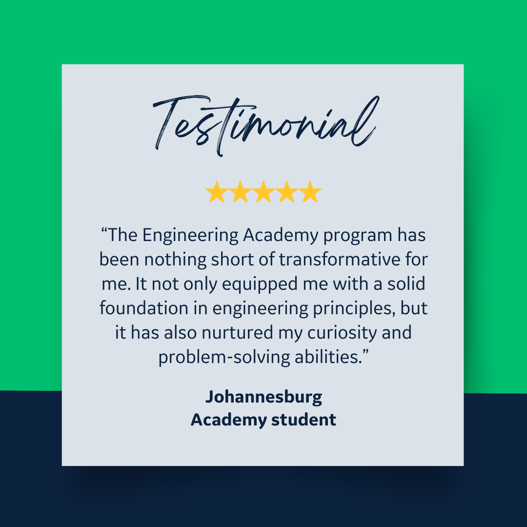 Johannesburg Testimonial