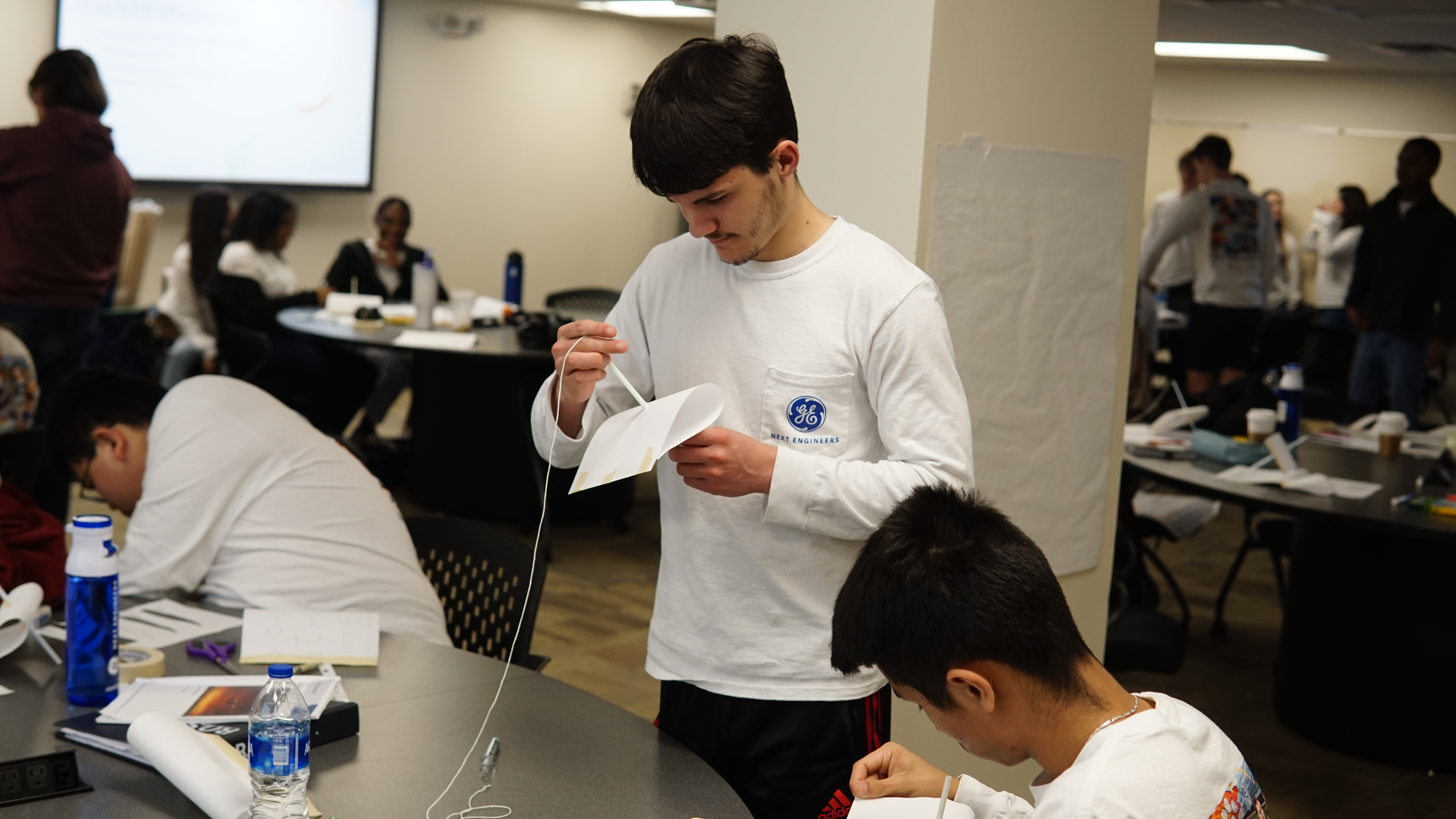 Academy students design airfoils with paper