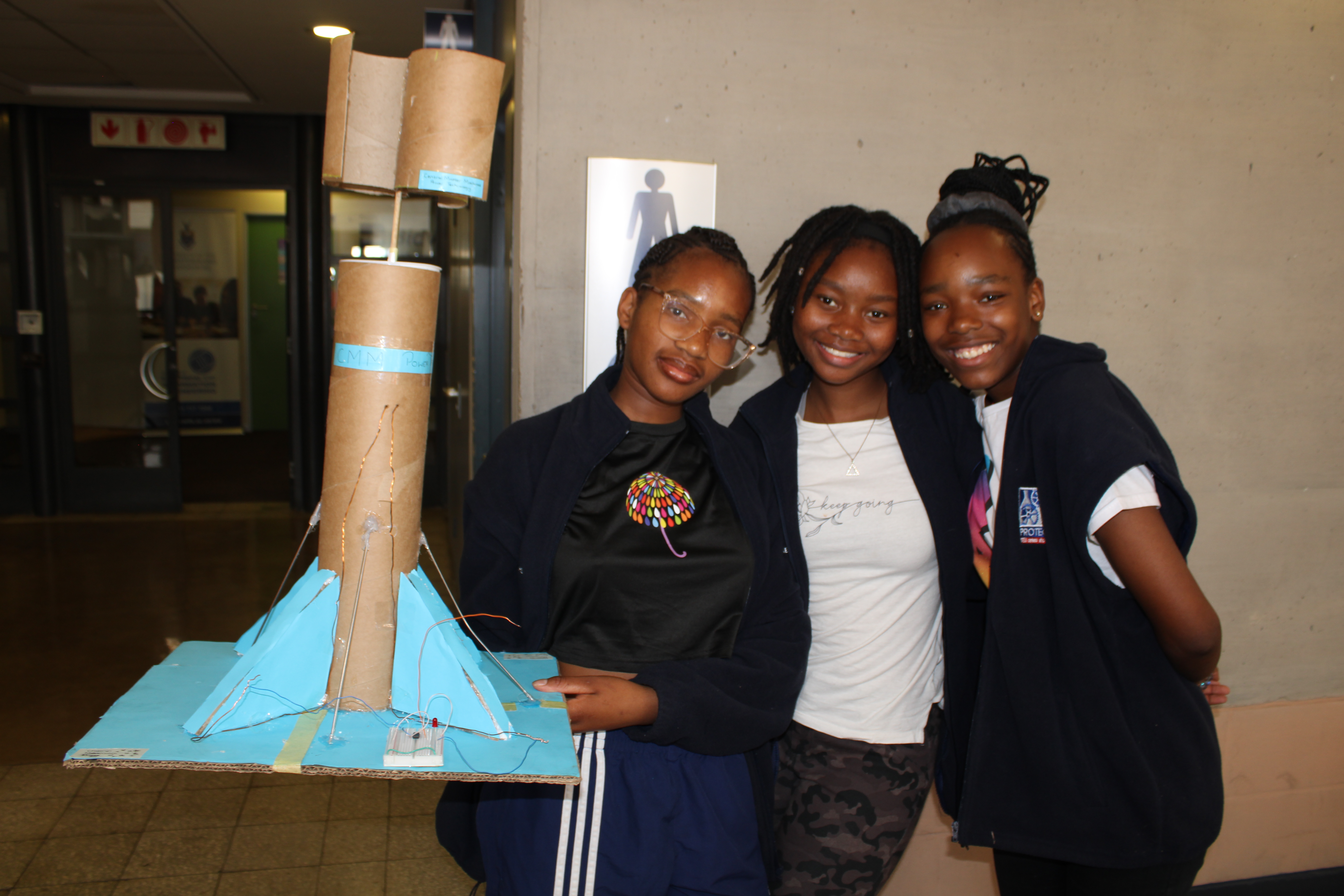Learners carrying their Design Project