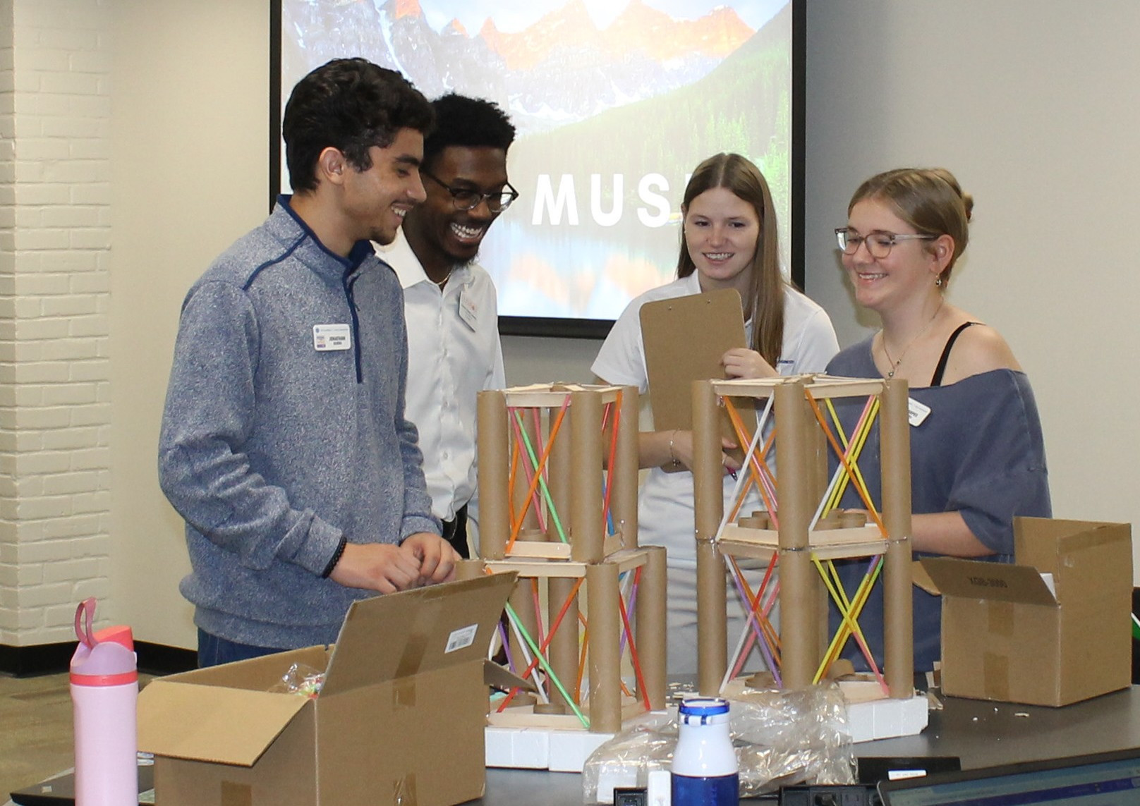 NE Greenville participants collaborating on the Choose Your Own Design challenge