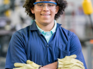 boy with goggles